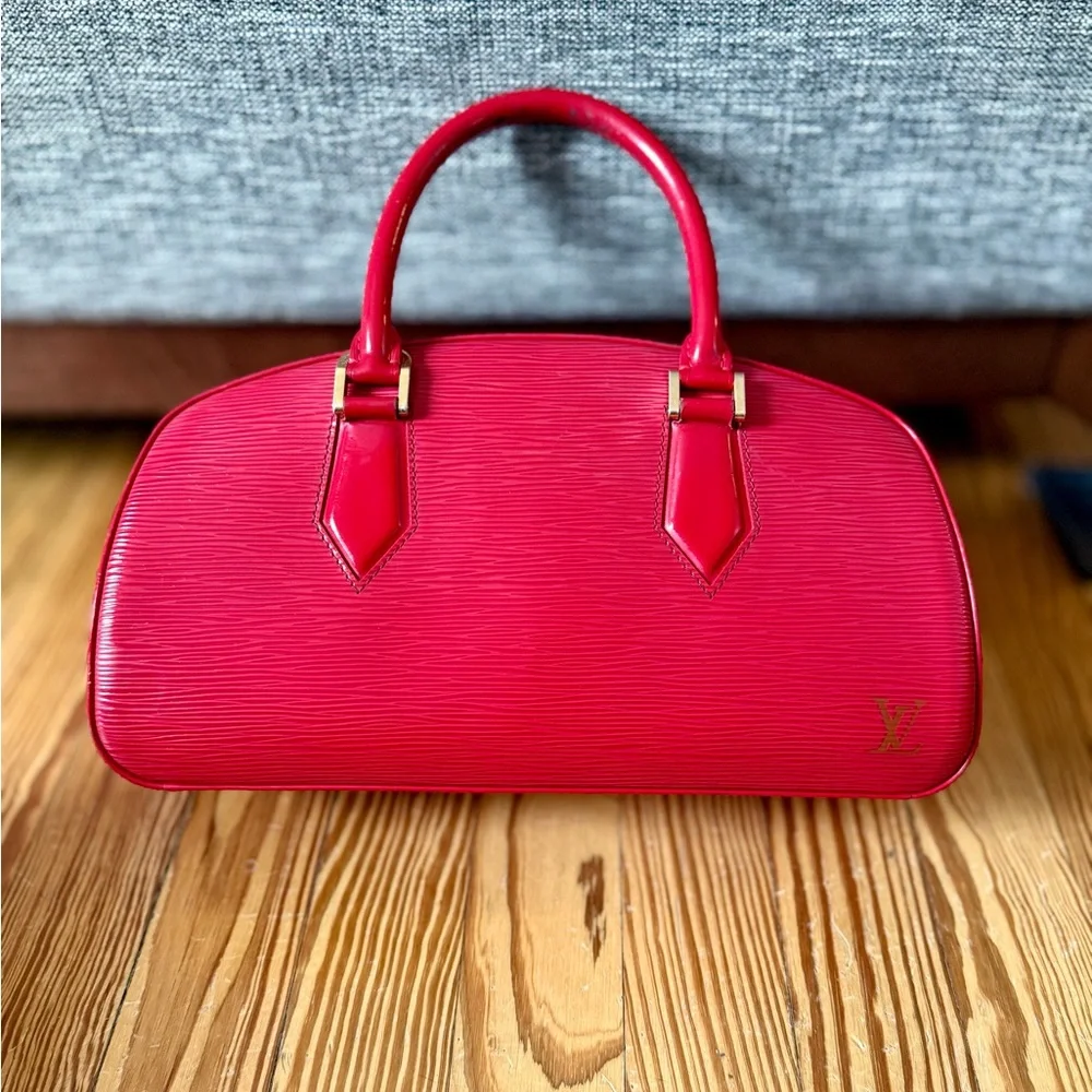 Louis Vuitton w COA Jasmin Red Epi Leather Satchel